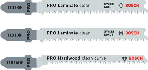 Bosch Stichsägeblatt-Set PRO Laminate m.Einnockenschaft Werkstoffdicke b.15mm 
