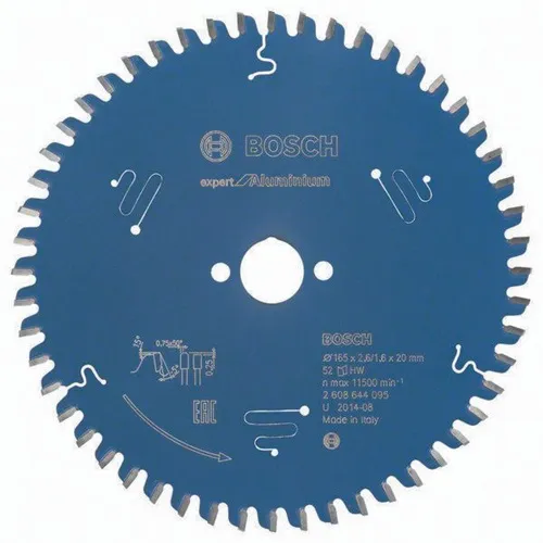 Bosch Kreissägeblatt AD 165mm Z.52 HLTCG Bohr.20mm Schnitt-B.2,6mm HM