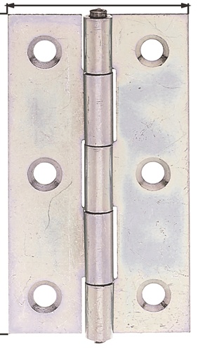 Scharnier H.64mm B.34mm S.1,0mm STA sdmverz.schmal GAH