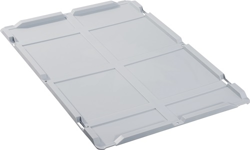 Stülpdeckel PP L600xB400mm grau f.Transportstapelkasten ALLIT