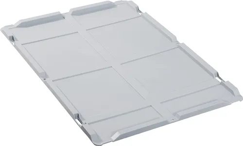 Stülpdeckel PP L600xB400mm grau f.Transportstapelkasten ALLIT