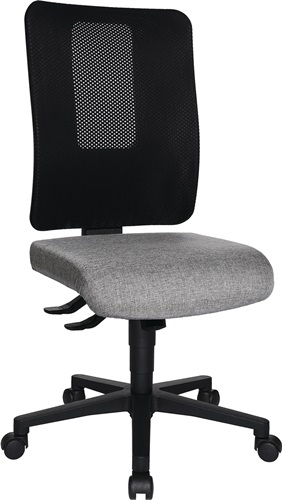 Bürodrehstuhl m.Synchr.-Techn.schwarz/hellgrau 460-560mm Trgf.110kg TOPSTAR
