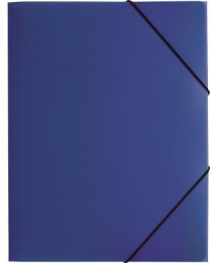 PAGNA Gummizugmappe 21613-07 DIN A4 PP 3Klappen blau