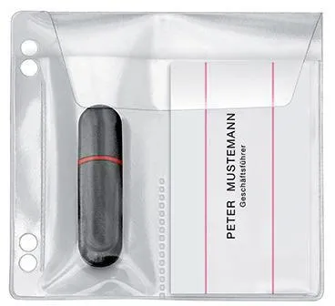 Veloflex USB Stick-Hülle 4377010 10x10cm PVC gk 5 St./Pack.