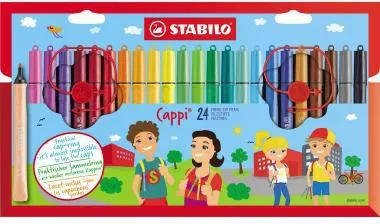 STABILO Fasermaler Cappi 168/24-4 1mm sortiert 24 St./Pack.