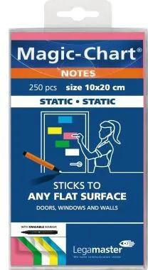 Legamaster Flipchartnotizen Magic Chart 7-159494 sort. 250 St./Pack.