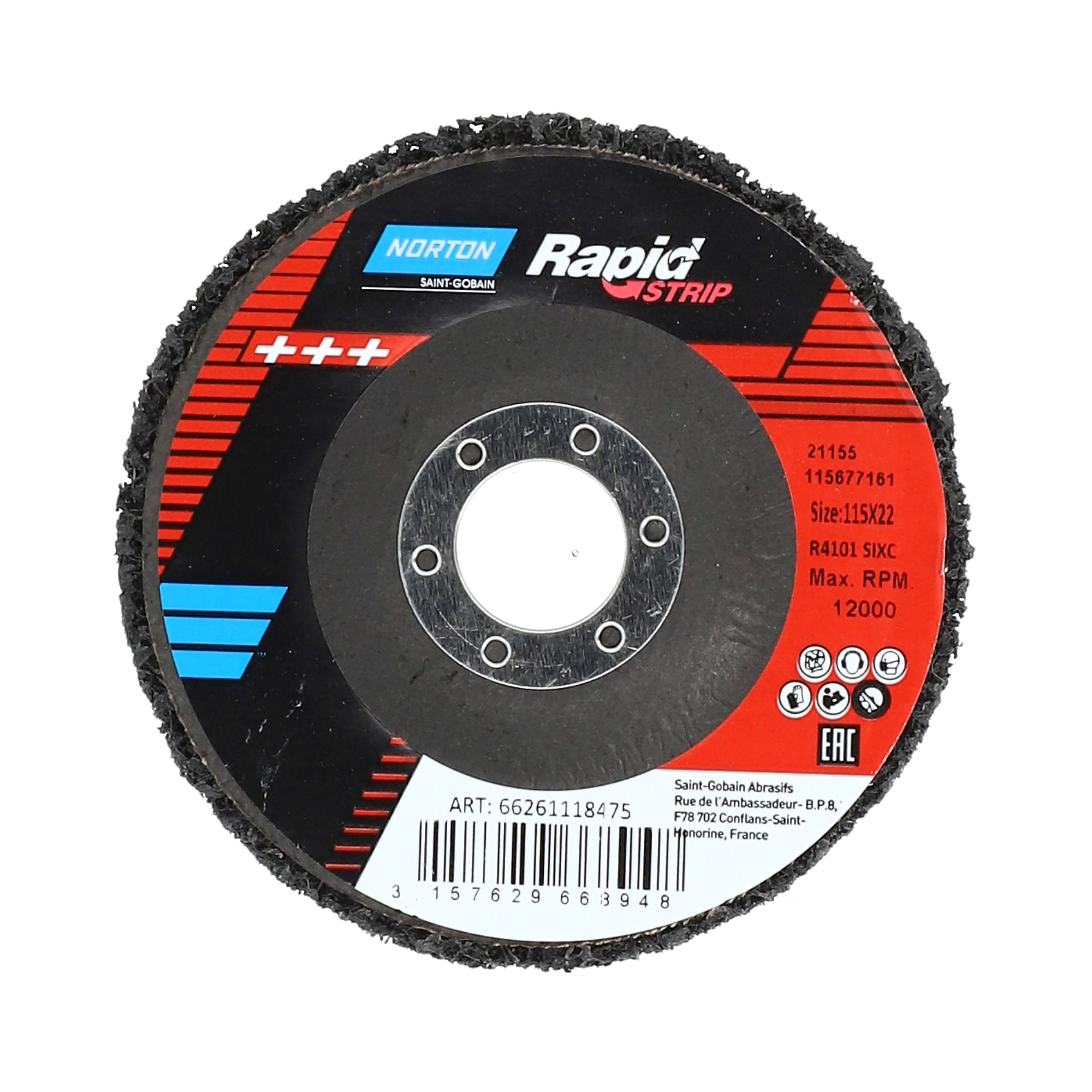 Norton Clipper Vliesschleifscheibe Metall/Stein Ø115 mm