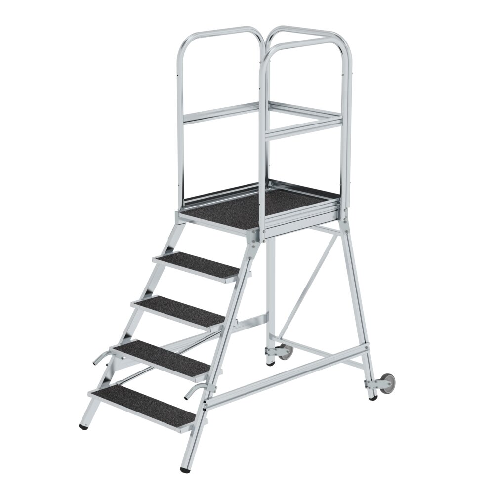 MUNK Podesttreppe mit Rollen und Griffen