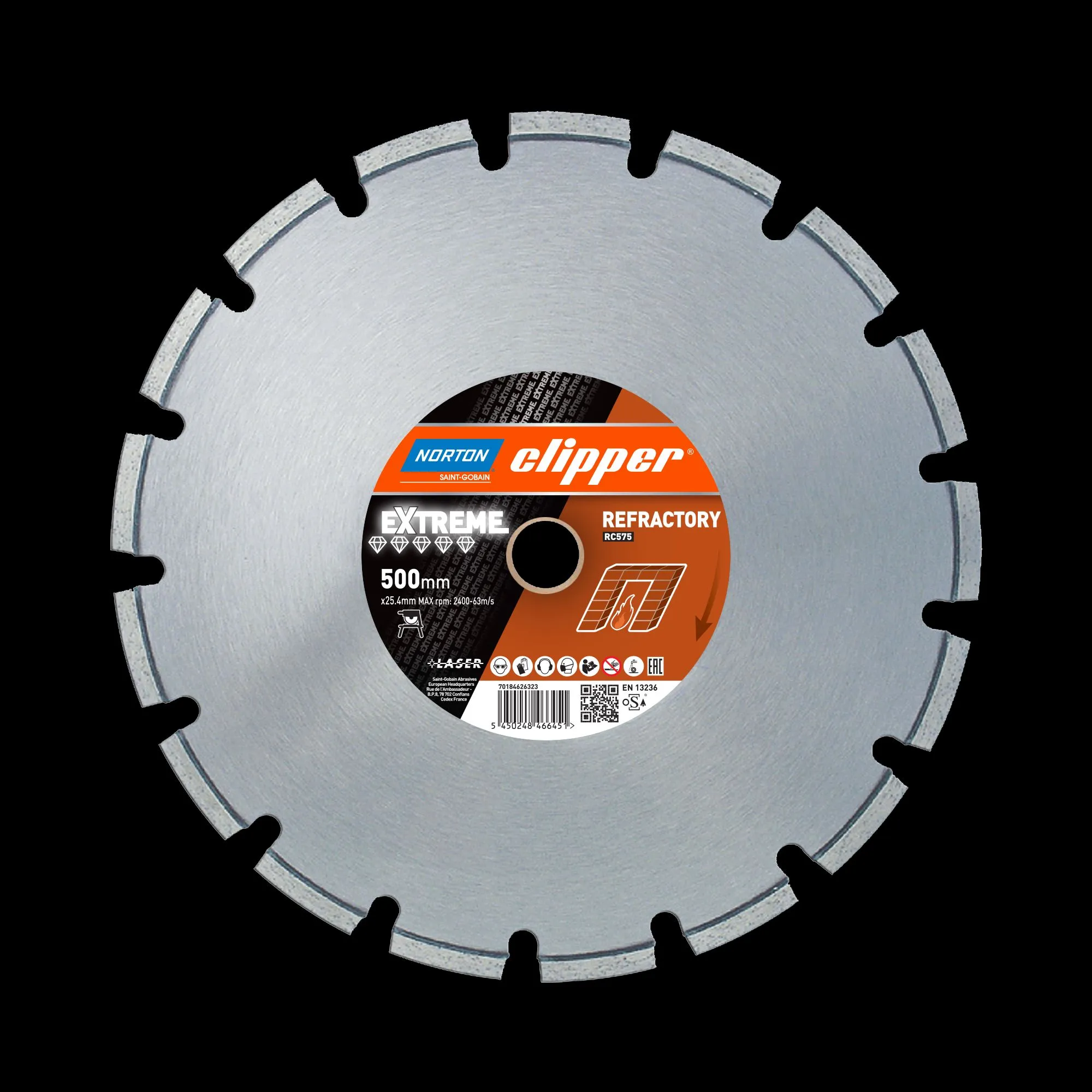 NORTON CLIPPER DIAMANTSCHEIBE EXTREME RC575 SILENCIO Ø500 x 25,4