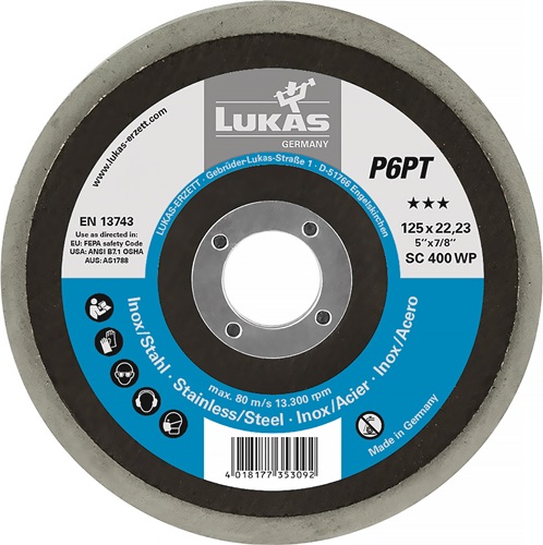 Polierteller P6PT Ø 125 mm Bohrungs-Ø 22,23 mm LUKAS