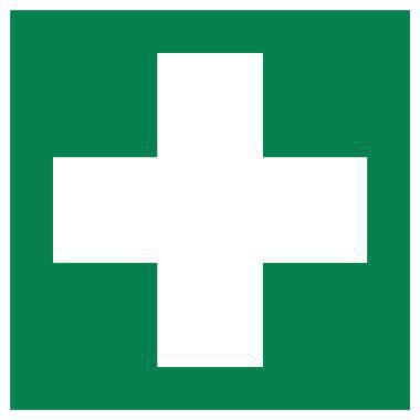 Hinweisschild PVC-Folie Erste Hilfe sk 150x150mm