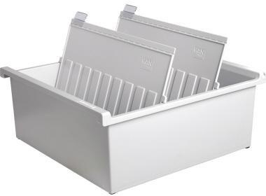 HAN Karteitrog 954-0-11 DIN A4 quer max. 1300Karten lichtgrau