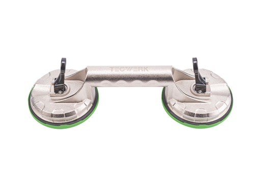 TECWERK Saugheber Trgf.80kg Kopf-D.118mm 2 Köpfe Alu