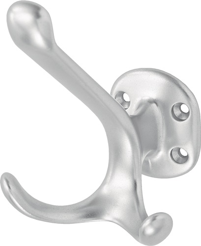 Huthaken 0028 Ausf. zweifach A. 90mm Alu. silberf. elox. H.100mm Hermeta