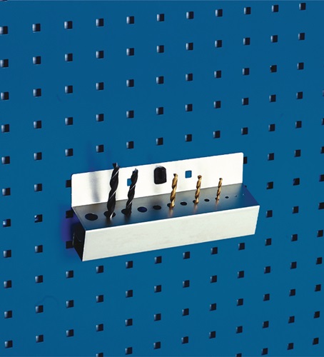 Bohrerhalter B.225mm Anz.Aufnahmen13 (je 1 x D.2-15 mm) f.Lochplatten BOTT