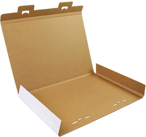 Kalenderverpackung 1-wellig Maße 605x427x15mm A2 Qualität 1.3B weiß TRANSPAK
