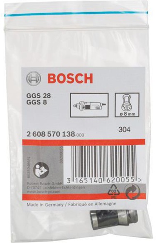 Bosch Spannzange D.8mm o.Spannmutter f.GGS 8C/28/C/CE/LC/LCE/LPC Prof.