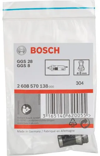 Bosch Spannzange D.8mm o.Spannmutter f.GGS 8C/28/C/CE/LC/LCE/LPC Prof.