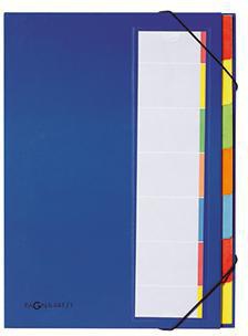 Ordnungsmappe PAGNA Deskorganizer Premium DIN A4 225g/m² Karton Polypropylenfolie Fächerblocks: mehrfarbig 7 Fächer PAGNA