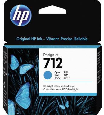 HP Tintenpatrone 3ED67A 712 29ml cyan