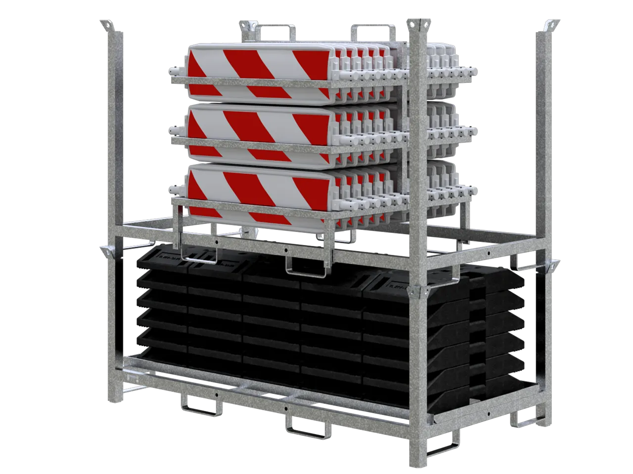 SCHAKE SET mit 30 Baken und Zubehör auf Aufsatzteil und Lager- und Transportpalette