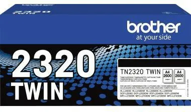 Brother Toner TN2320TWIN 2.600Seiten schwarz 2 St./Pack.