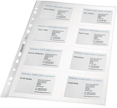 Leitz Prospekthülle 47583003 DIN A4 16 Visitenkarten PP tr 10 St./Pack.