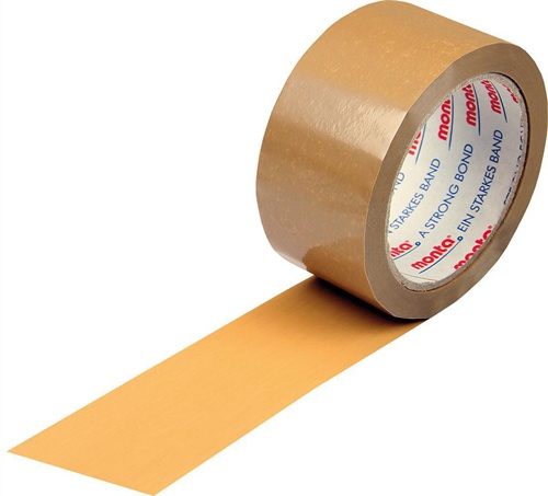 Klebeband monta 283 Breite 50mm Länge 66m Stärke 52µ PVC braun leise MONTA
