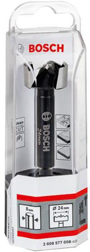 Bosch Forstnerbohrer DIN 7483G D.24mm L.90mm toothed edge Schaft-D.8mm 