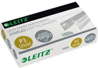 Leitz Heftklammer 55700000 24/6 30Bl. verzinkt 1.000 St./Pack.