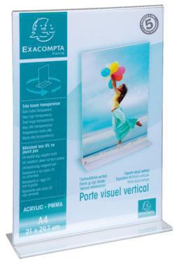 Exacompta Prospekthalter 84158D T-Form PMMA A4