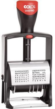 COLOP Stativ-Wortbandstempel 2000/WD D02 K 106975 schwarz