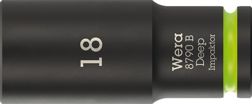 Steckschlüsseleinsatz 8790 B Impaktor Deep 3/8 Zoll 18mm L.63mm WERA