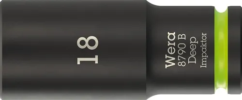 Steckschlüsseleinsatz 8790 B Impaktor Deep 3/8 Zoll 18mm L.63mm WERA