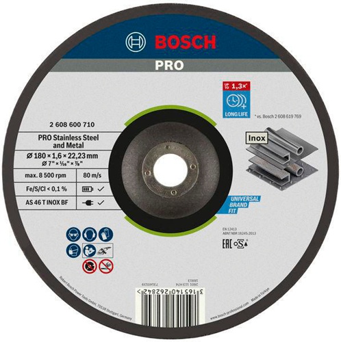 Bosch Trennscheibe PRO Stainless Steel and Metal gekröpft 