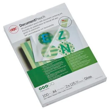 GBC Folientasche DocumentPouch 3200723 DIN A4 125mic 100 St./Pack.