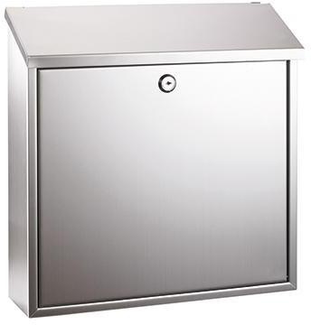 ALCO Briefkästen edelstahl Abdeck ung oben 36x36x10cm ROSTFREI