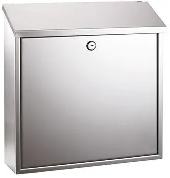 ALCO Briefkästen edelstahl Abdeck ung oben 36x36x10cm ROSTFREI