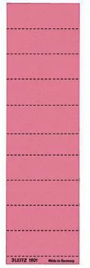 Leitz Beschriftungsschild 19010025 blanko 4zeilig rot 100 St./Pack.