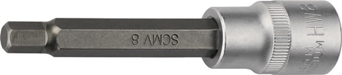 TECWERK Steckschlüsseleinsatz 1/2 Zoll Innen-6-kant SW 10mm L.100mm