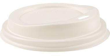 NATURE Star Deckel 40046 C-PLA 9x2,4cm weiß 50 St./Pack.