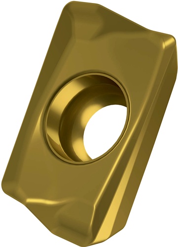 Fräswendeschneidplatte ISO ADMX 070208SR-F:M8330 D.2,2mm PVD beschichtet Gold