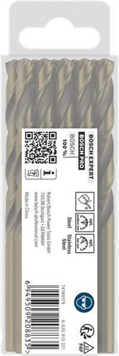 Bosch Metallbohrer PRO Stainless Steel D.7,8mm Arbeits-L.75mm L.117mm 10St.