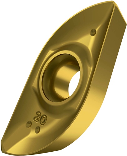 Fräswendeschneidplatte ISO ZP 12ER-M:M8330 Bohrungs-D. 2,9mm PVD beschichtet