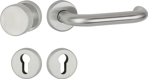 Drückergarnitur Edelstahl 60 Edelstahl matt 30 APTEC