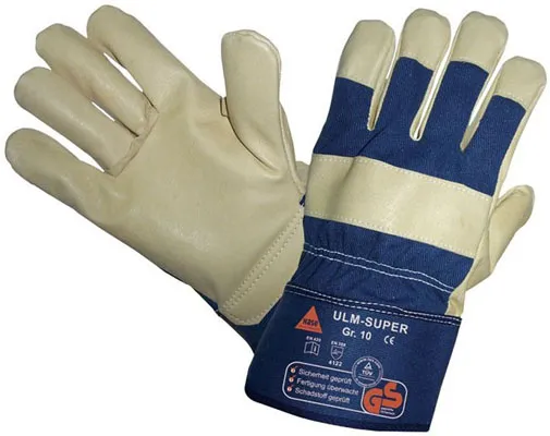 HASE Schutzhandschuh ULM-SUPER beige/blau (205200)