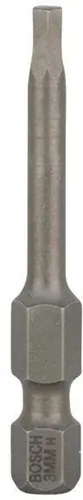 Bosch Schrauberbit Extra-Hart ISO1173 E6.3 HEX 3 L.49mm 1/4Zoll-Außen-6kt 3St.