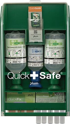QuickSafe Box Basic befüllt Ku.staubgeschützt PLUM