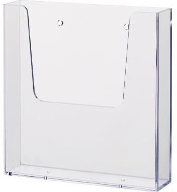 helit Wandprospekthalter H2350102 A5 1Fach PS transparent
