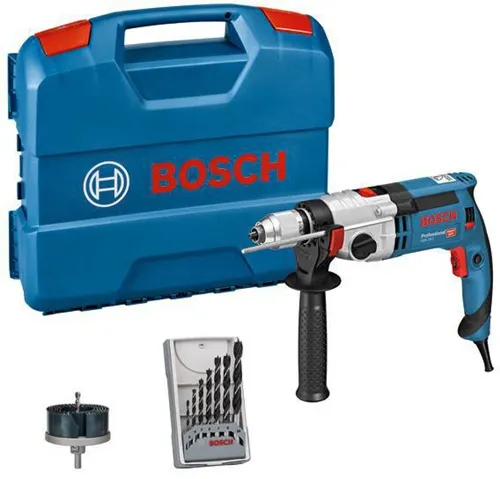 Bosch Schlagbohrmaschine GSB 24-2 Aufnahme-L.1100W G.2,9kg m.Lochsäge-Set